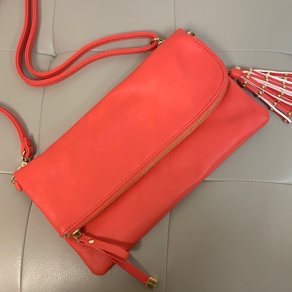 Charming Charlie Handbags - 🌟Final price🌟Crossbody clutch with gold accents